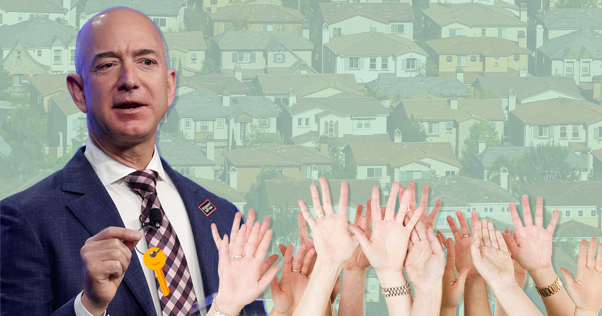 Meanwhile, back on Earth, Jeff Bezos wants to be your landlord