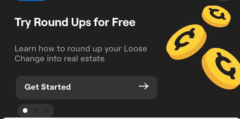 Loose Change opt-in banner in HappyNest app