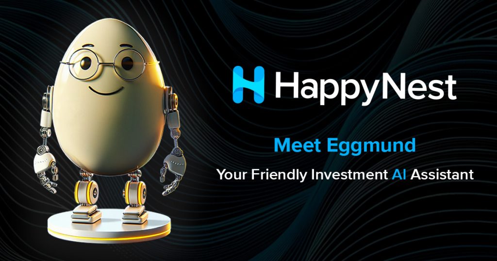 Image of Eggmund, HappyNest's newest friendly AI assistant.
